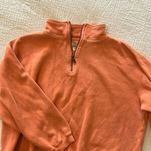 Tommy Bahama women’s orange 1/4 zip pullover size Large Sweatshirt
